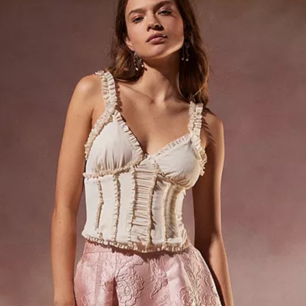Kimchi Blue Celcilia Ruffle Corset Cami